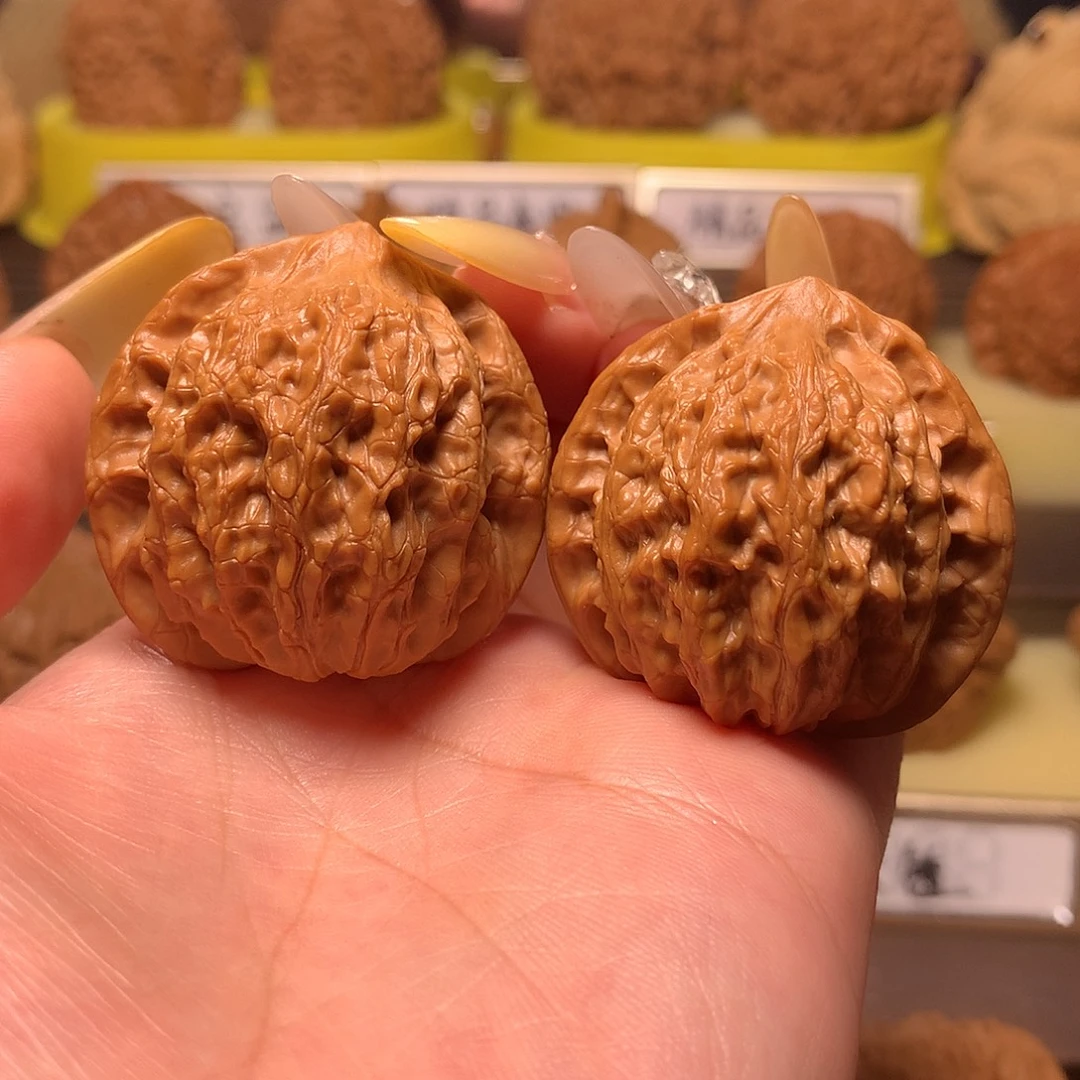 吊坠文玩核桃盘山公子帽38全品