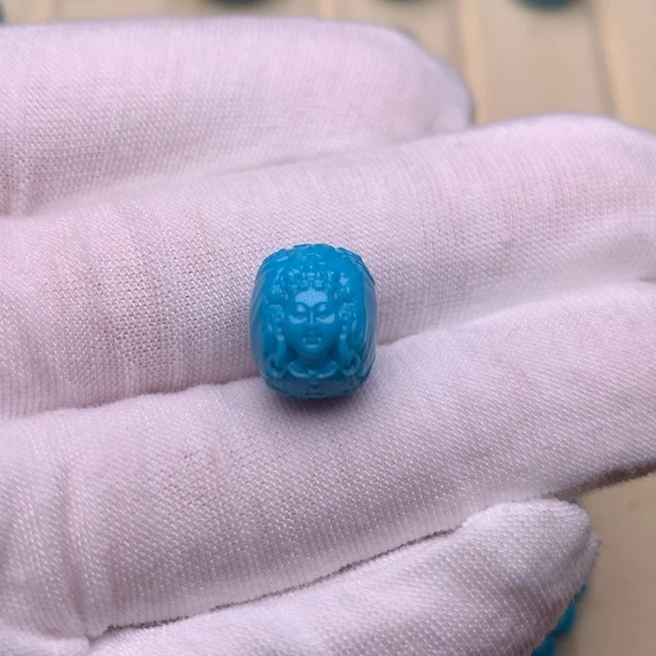 未镶嵌绿松石绿松石度母12.4