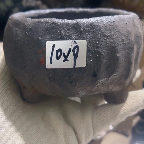 红陶粗陶花盆手工