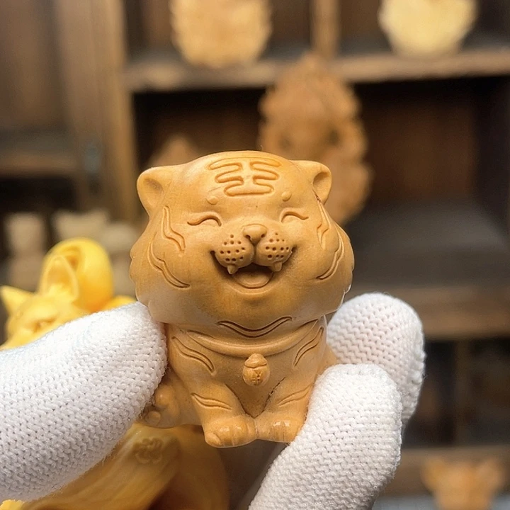 生肖虎挂件黄杨木挂件