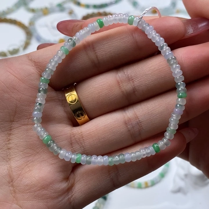 翡翠散珠天然翡翠手串