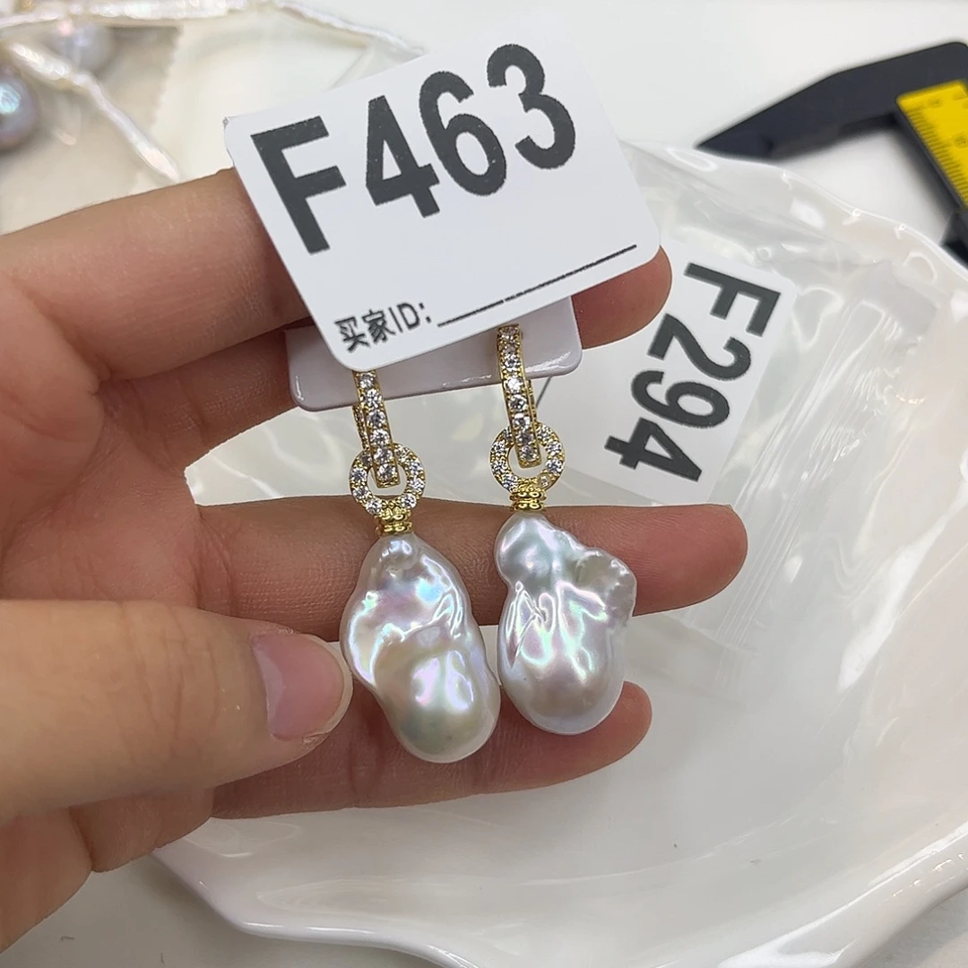 耳饰合金淡水珍珠