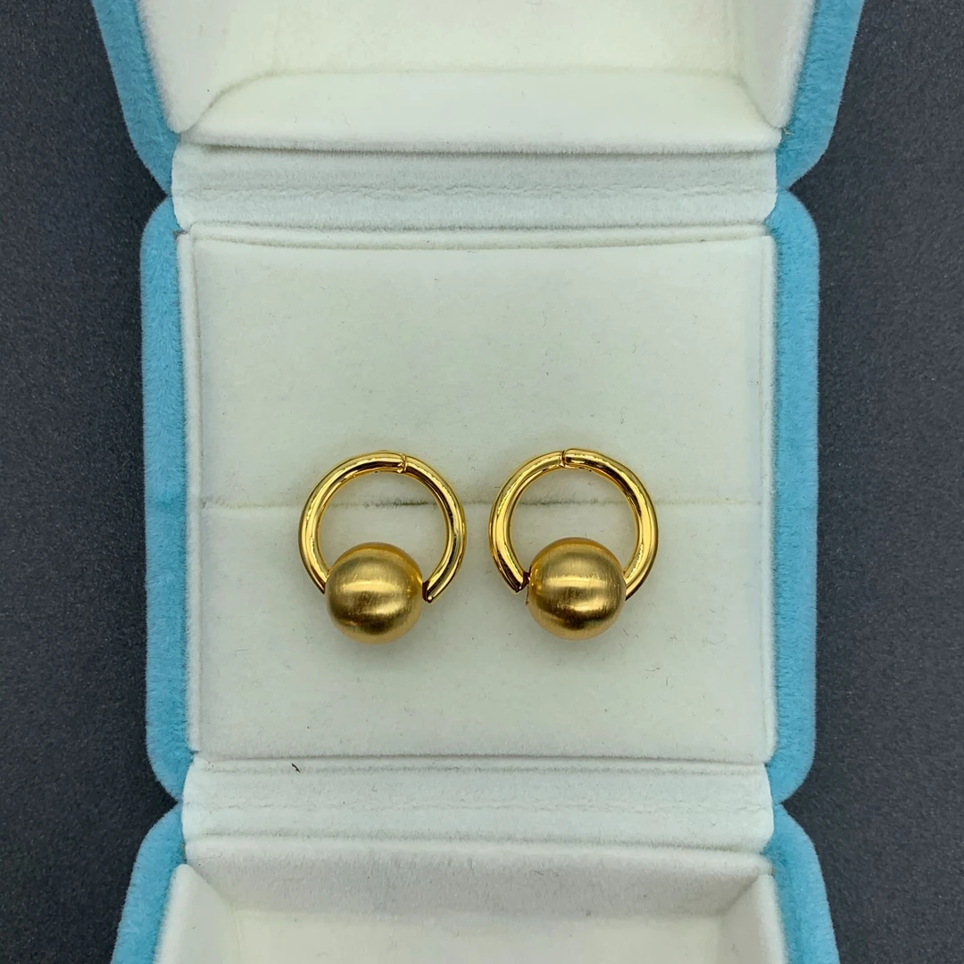 瑞福珠宝 手工镶嵌 百搭经典设计款耳饰 JD802