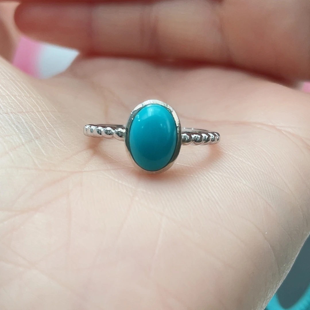 绿松石颈饰银S925镶嵌