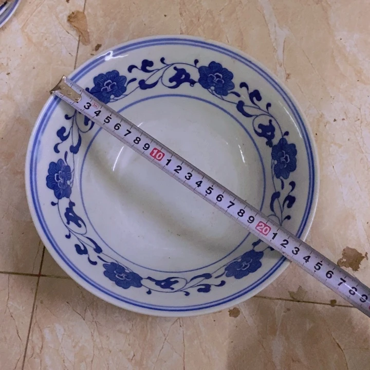 摆件23厘米芙蓉花大碗景德镇