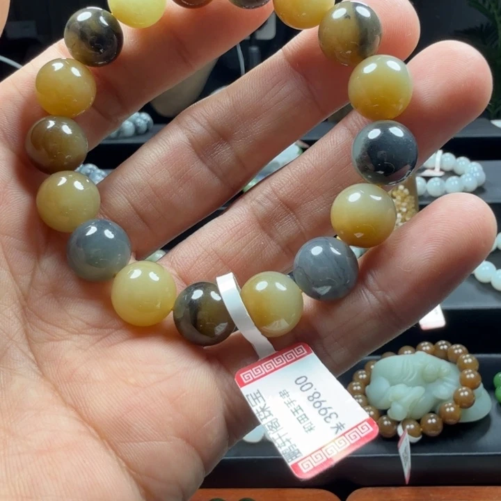 和田玉未镶嵌手链