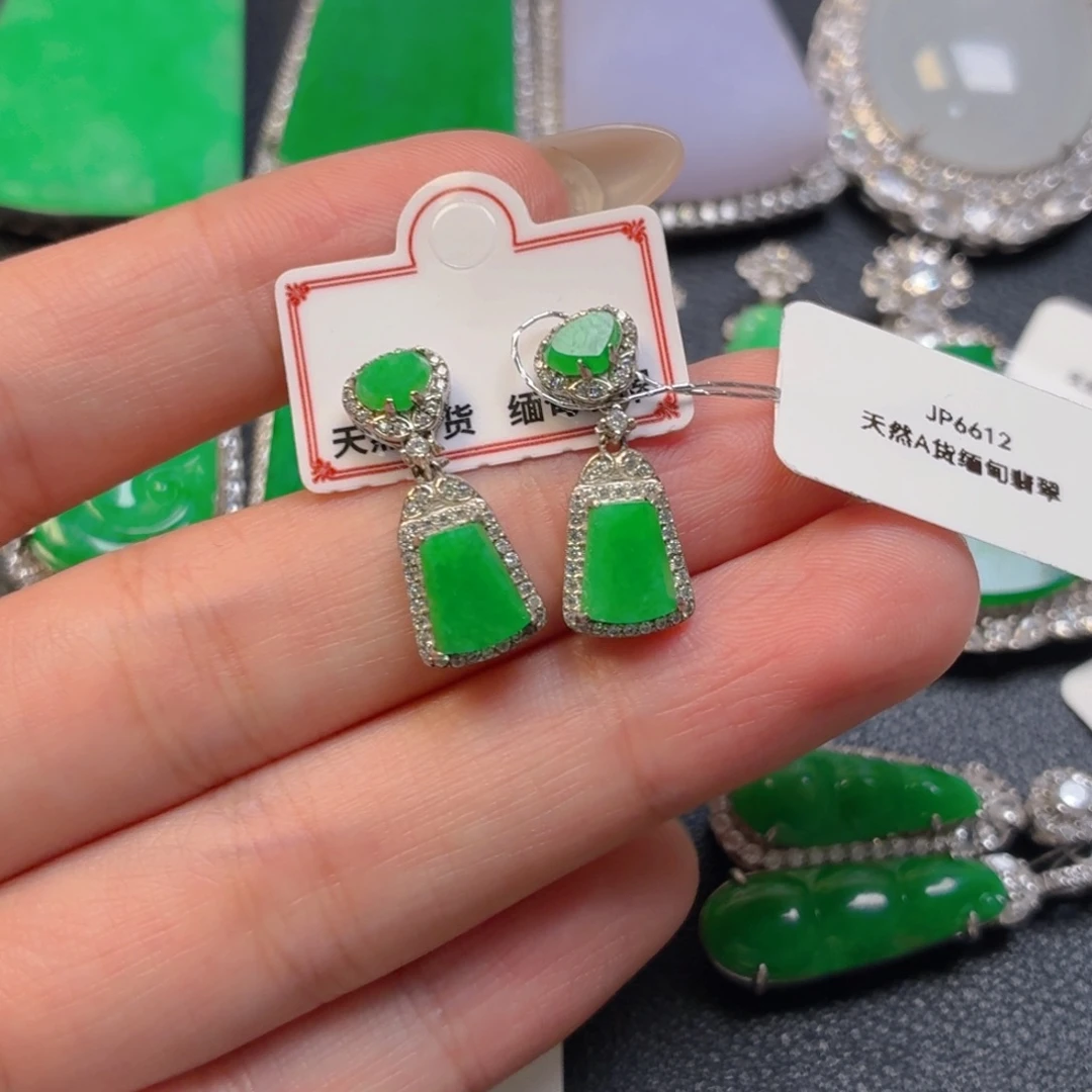 翡翠银S925镶嵌颈饰