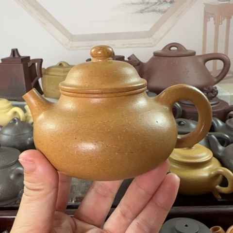 茶壶紫砂梨皮黄金段150cc