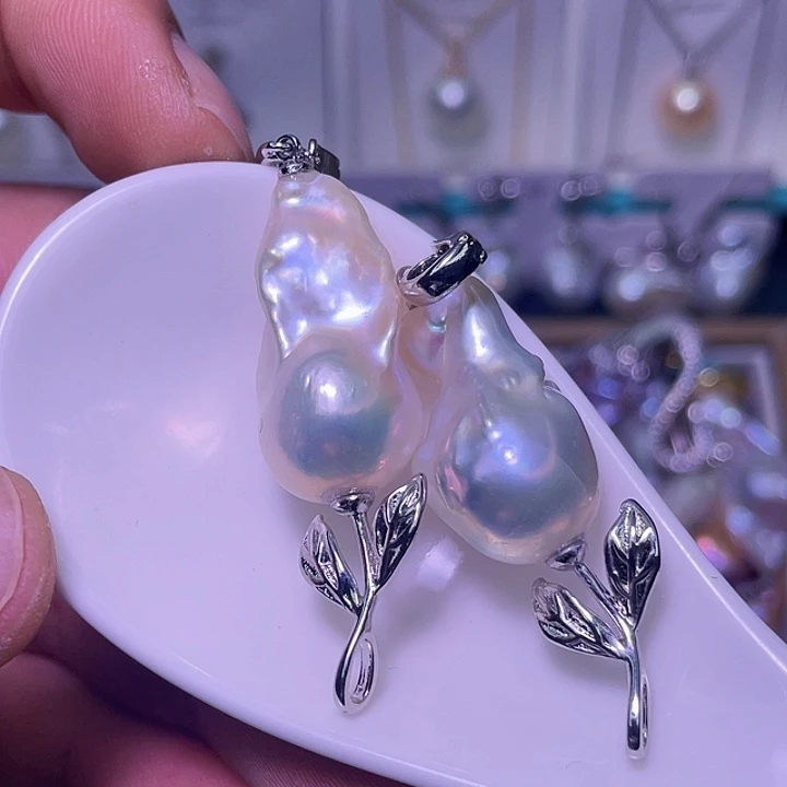 颈饰合金淡水珍珠55