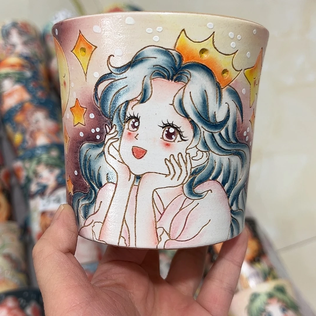 景德镇炫彩手绘口10.5