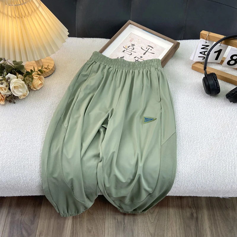 佑妈家童装 男女童夏款速干裤儿童防蚊裤长裤中大童薄款裤子