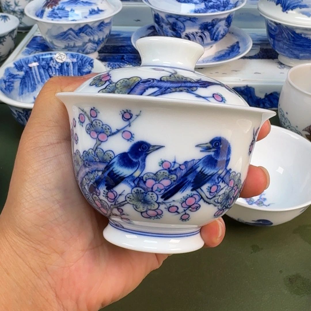 景德镇纯手绘茶具圆圆286