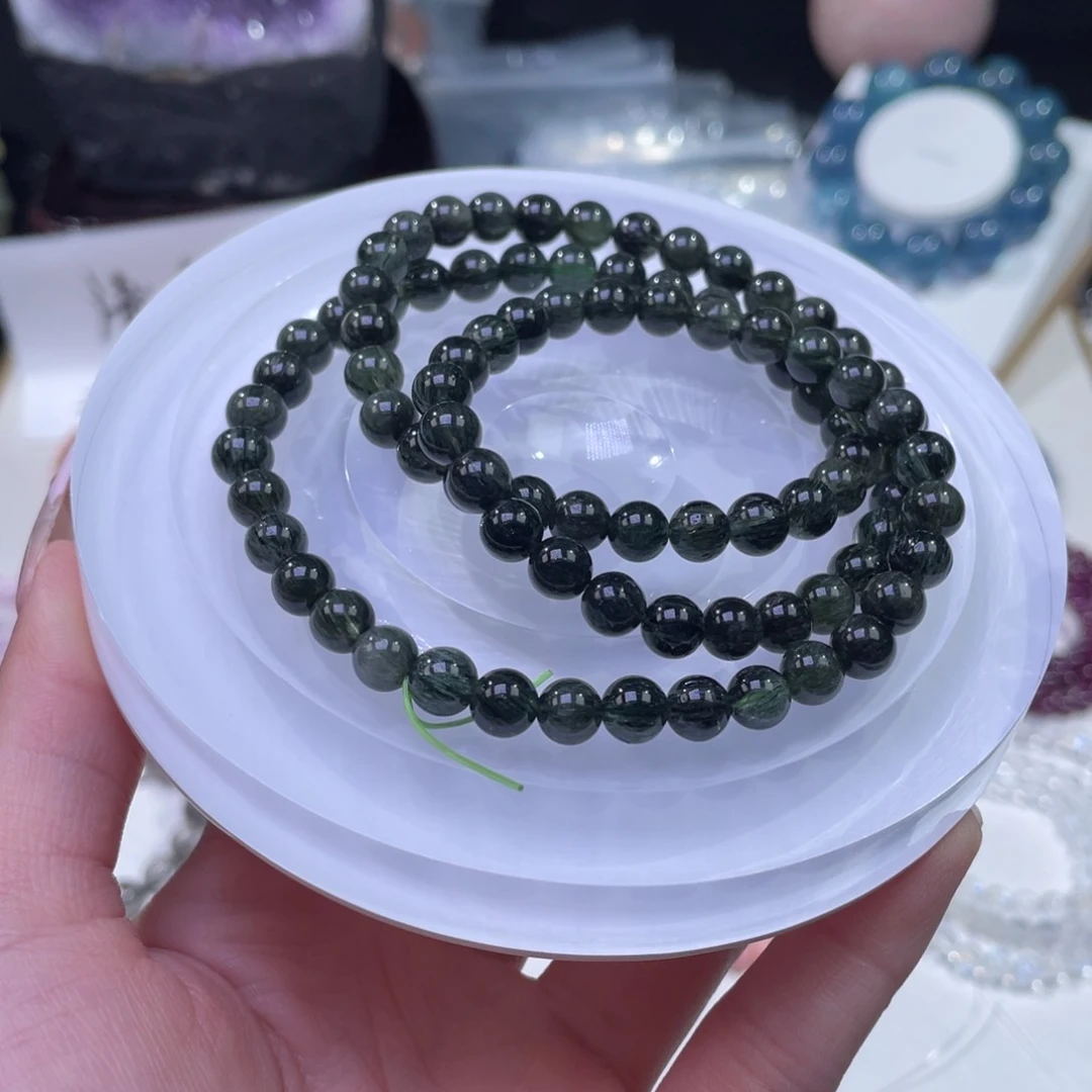 未镶嵌手链水晶满发顺发绿发晶6+