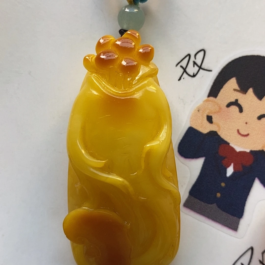 定制琥珀未镶嵌人生如意
