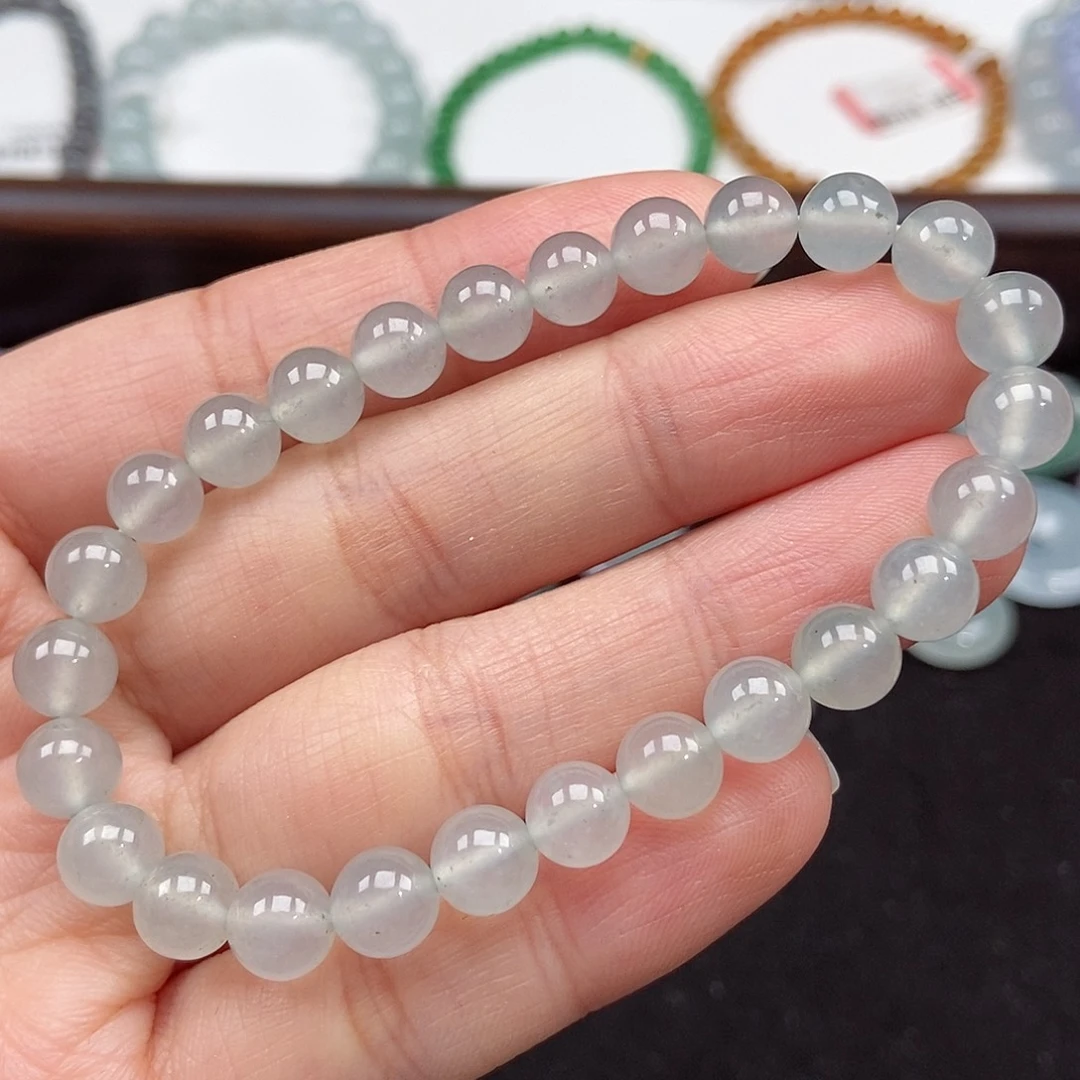 翡翠未镶嵌手串卡7