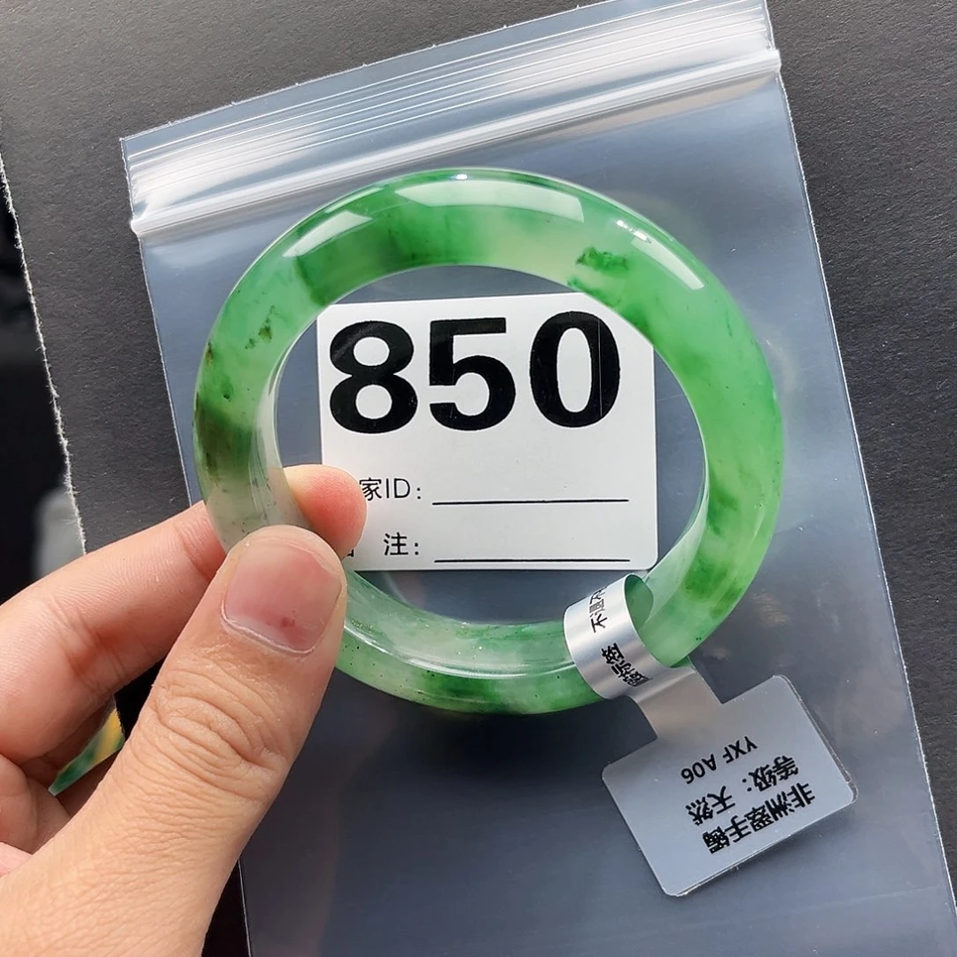 未镶嵌手镯石英质玉（非洲翠）58圈口850