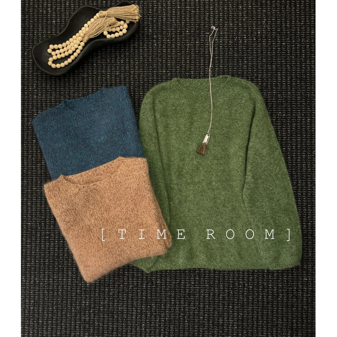 TIME ROOM 【炫彩冬日】2025冬季新款羊毛羊绒拉毛毛衣