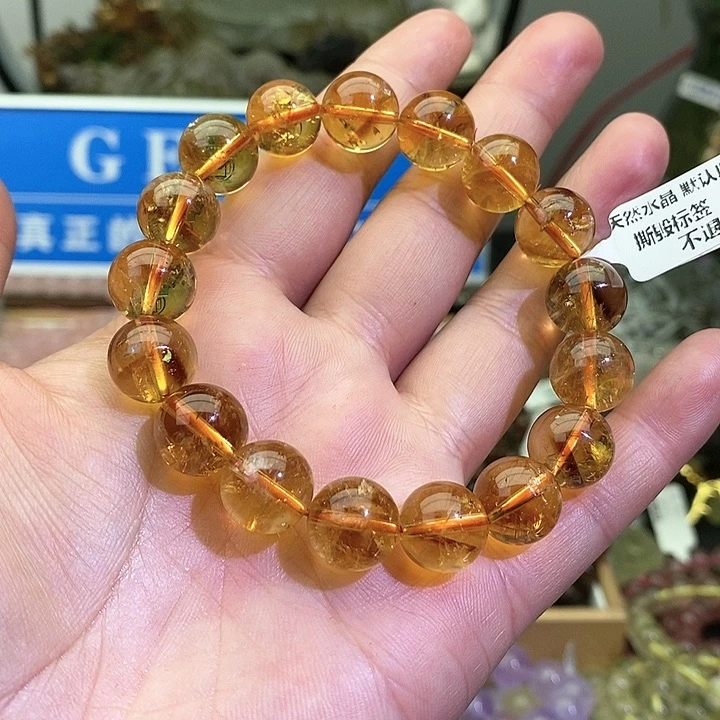 水晶手链未镶嵌黄塔晶12+