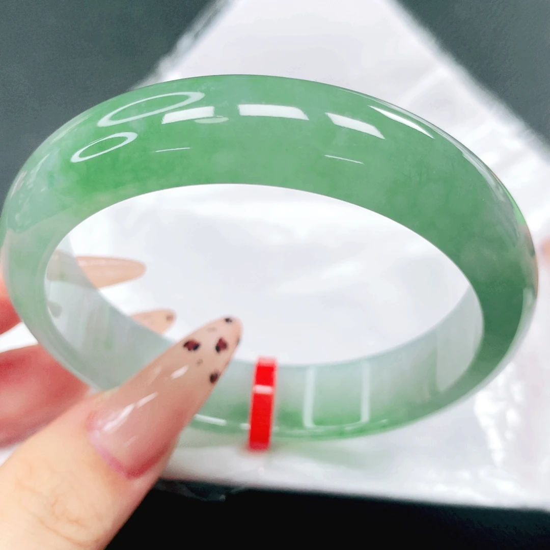 翡翠未镶嵌手镯57.58