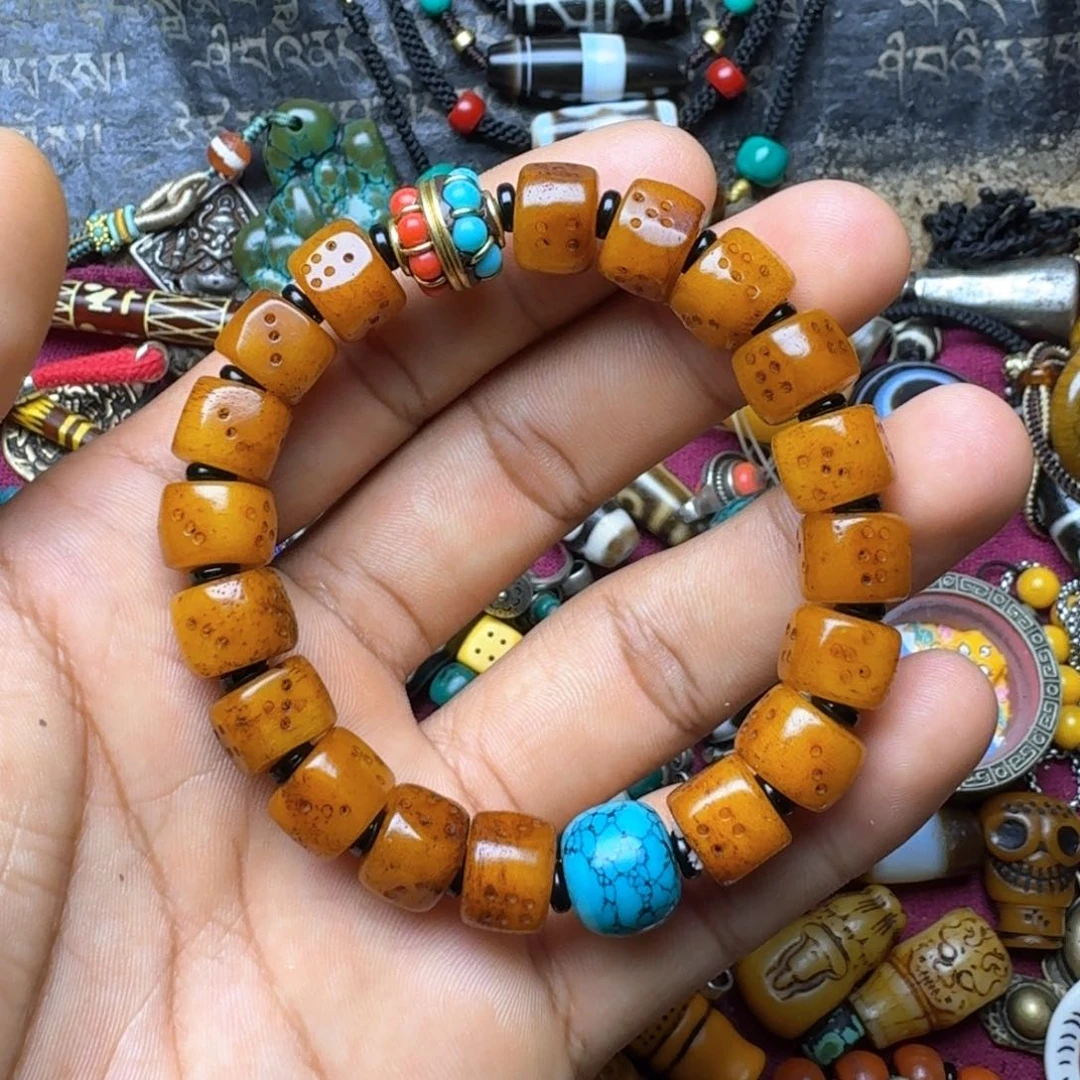 金刚菩提手串牦牛骨78