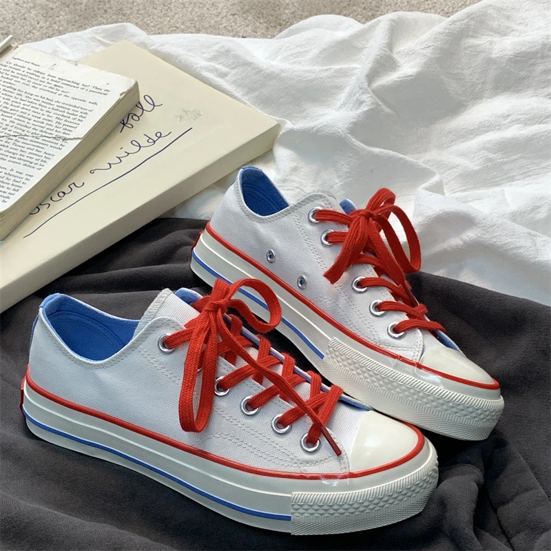 帆布鞋白色女款高颜值爆款休闲1970s学生潮鞋夏季透气低帮鞋子