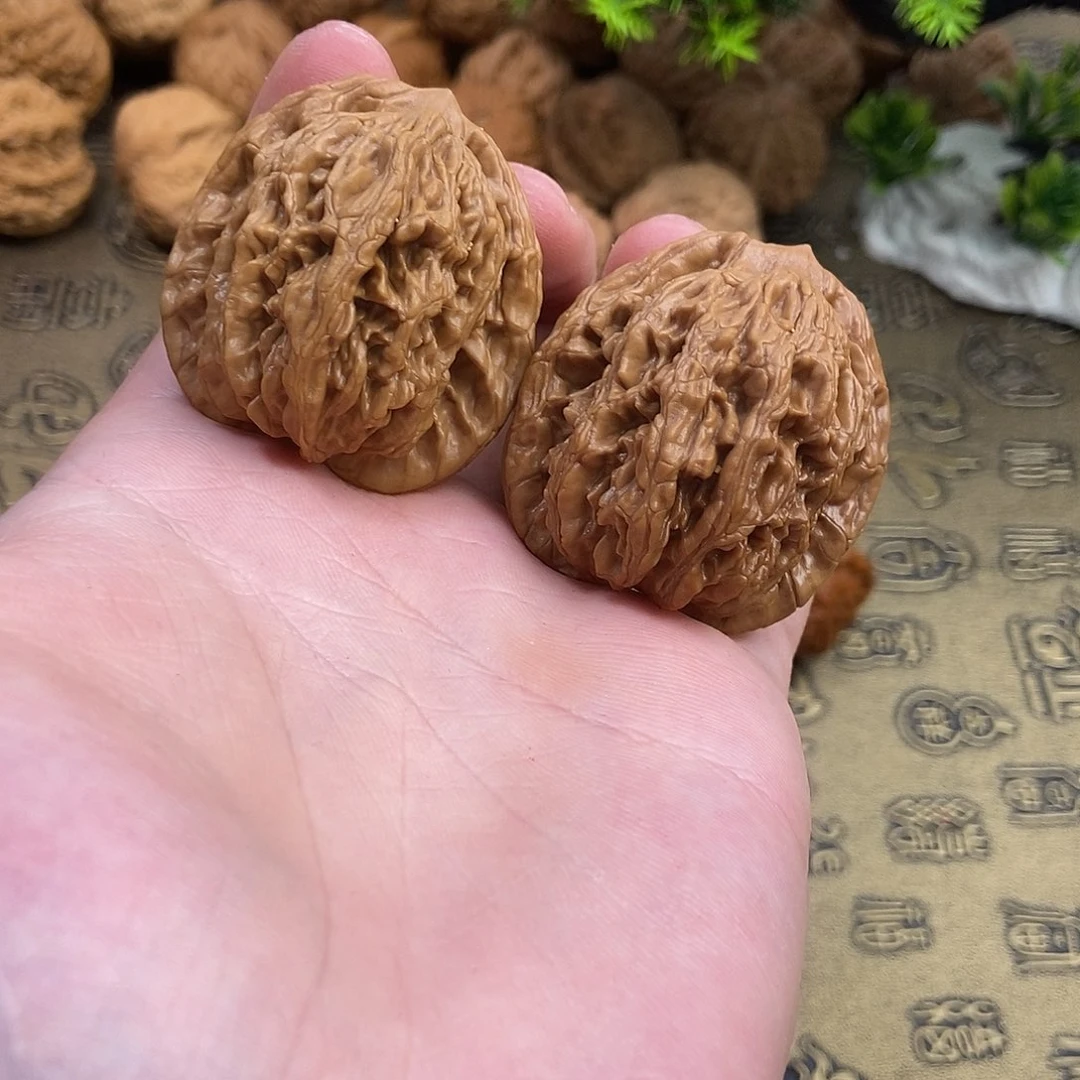核桃麦穗虎头40尺寸编号881全品骨质硬红皮微色差