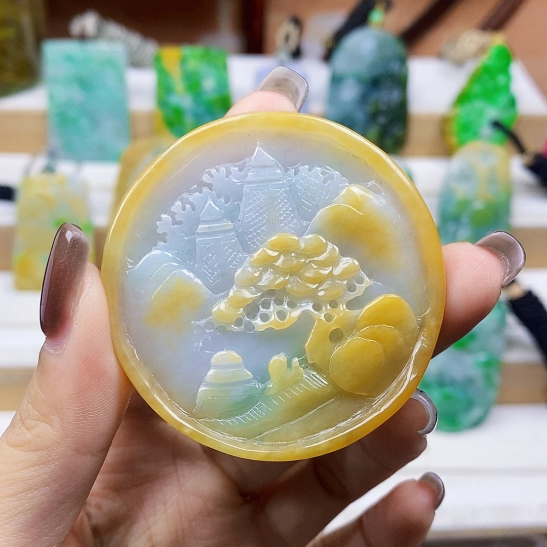 定制翡翠未镶嵌天然翡翠A货