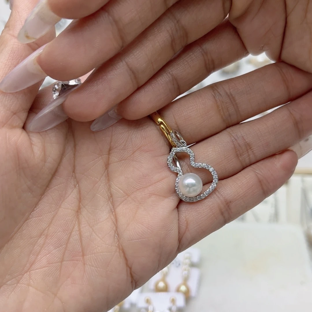 ，***淡水珍珠合金戒指