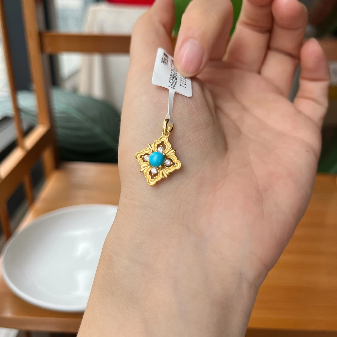 【郭老师】约5mm美松S925银四叶草吊坠