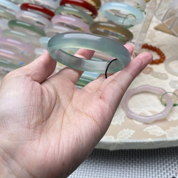 玛瑙/玉髓合金手镯55圈口