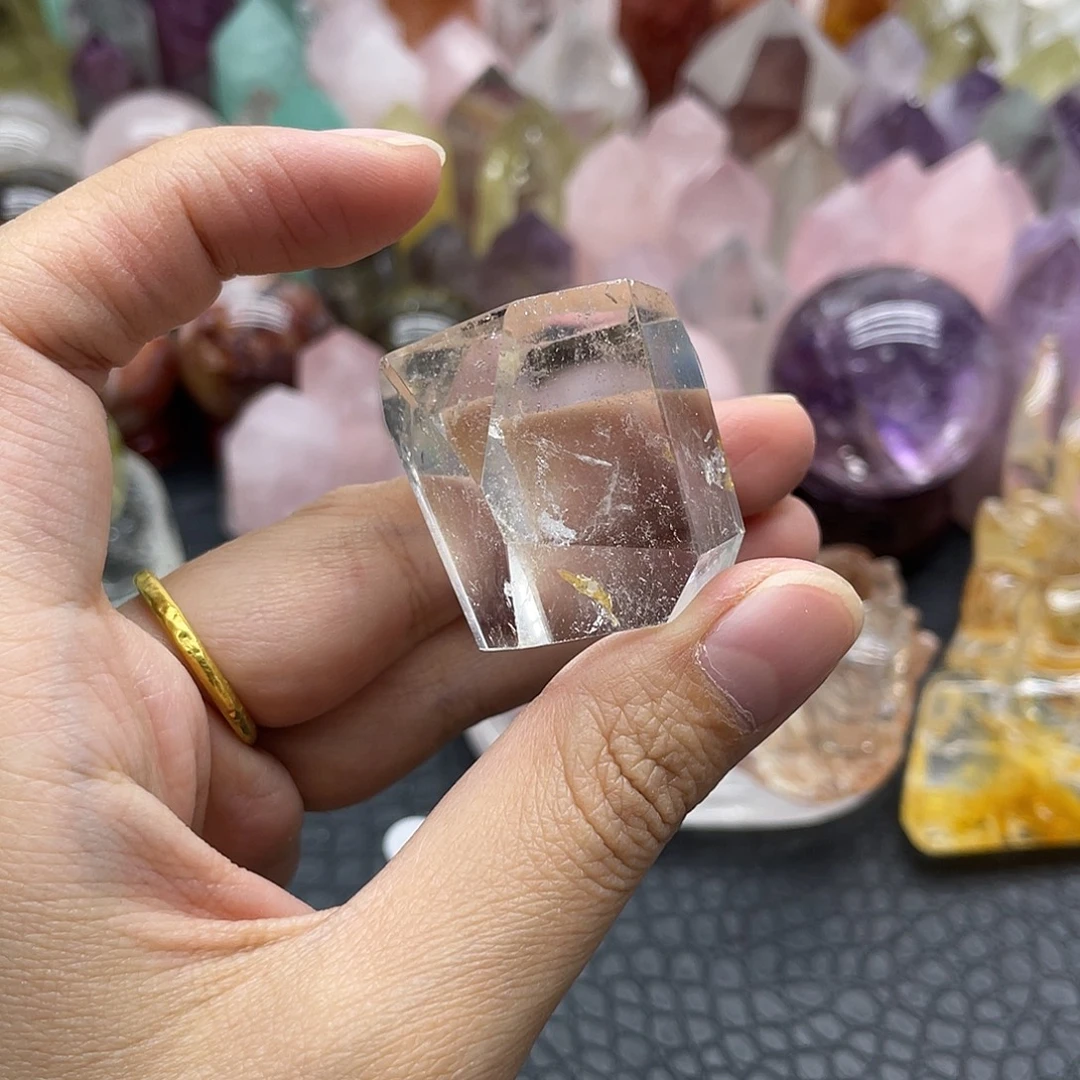 珠宝半成品未镶嵌水晶67白水晶随行