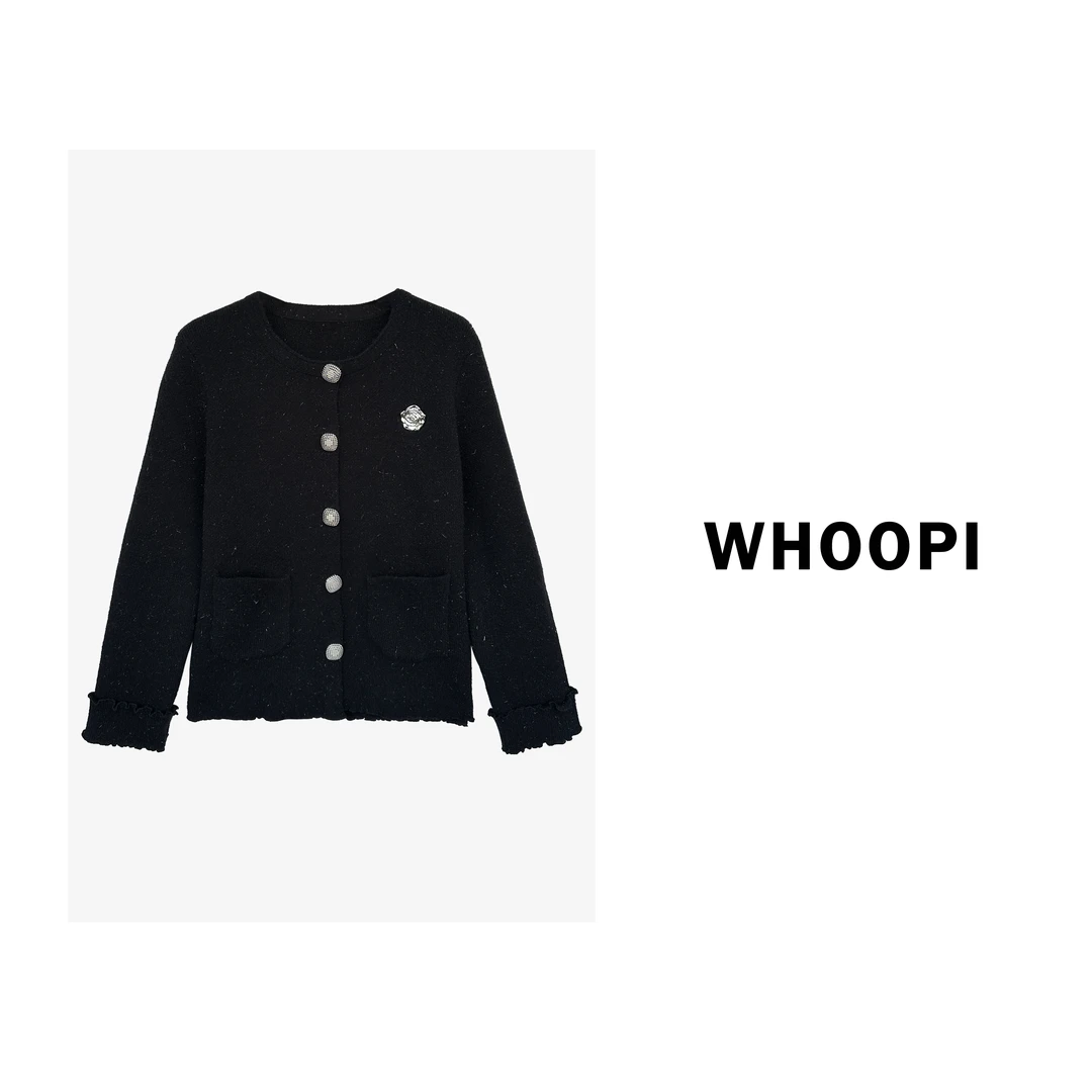 【Whoopi】【星夜流萤】设计感璀璨细闪感针织衫上衣毛衣