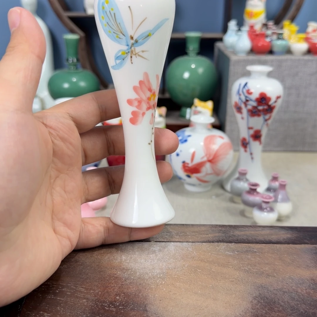 陶瓷手工小花器摆件