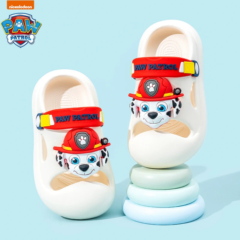 汪汪队立大功中小童女夏季凉拖鞋宝宝卡通洞洞鞋防滑软底拖鞋男孩