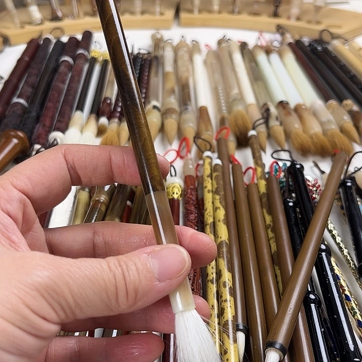 牛角斗金丝楠木羊毫1支出锋2.5左右