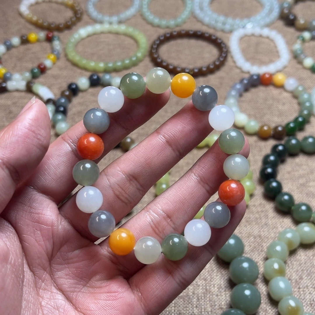 和田玉未镶嵌手链