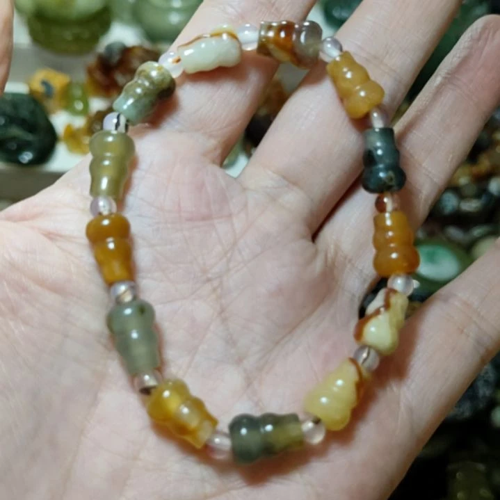 锁***苗岫玉未镶嵌手串手串