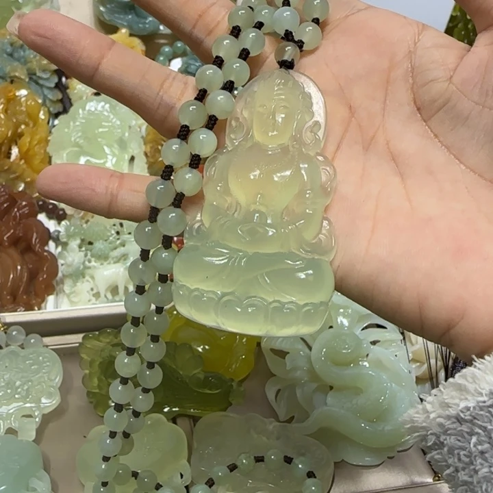 蛇纹石玉吊坠未镶嵌用****5