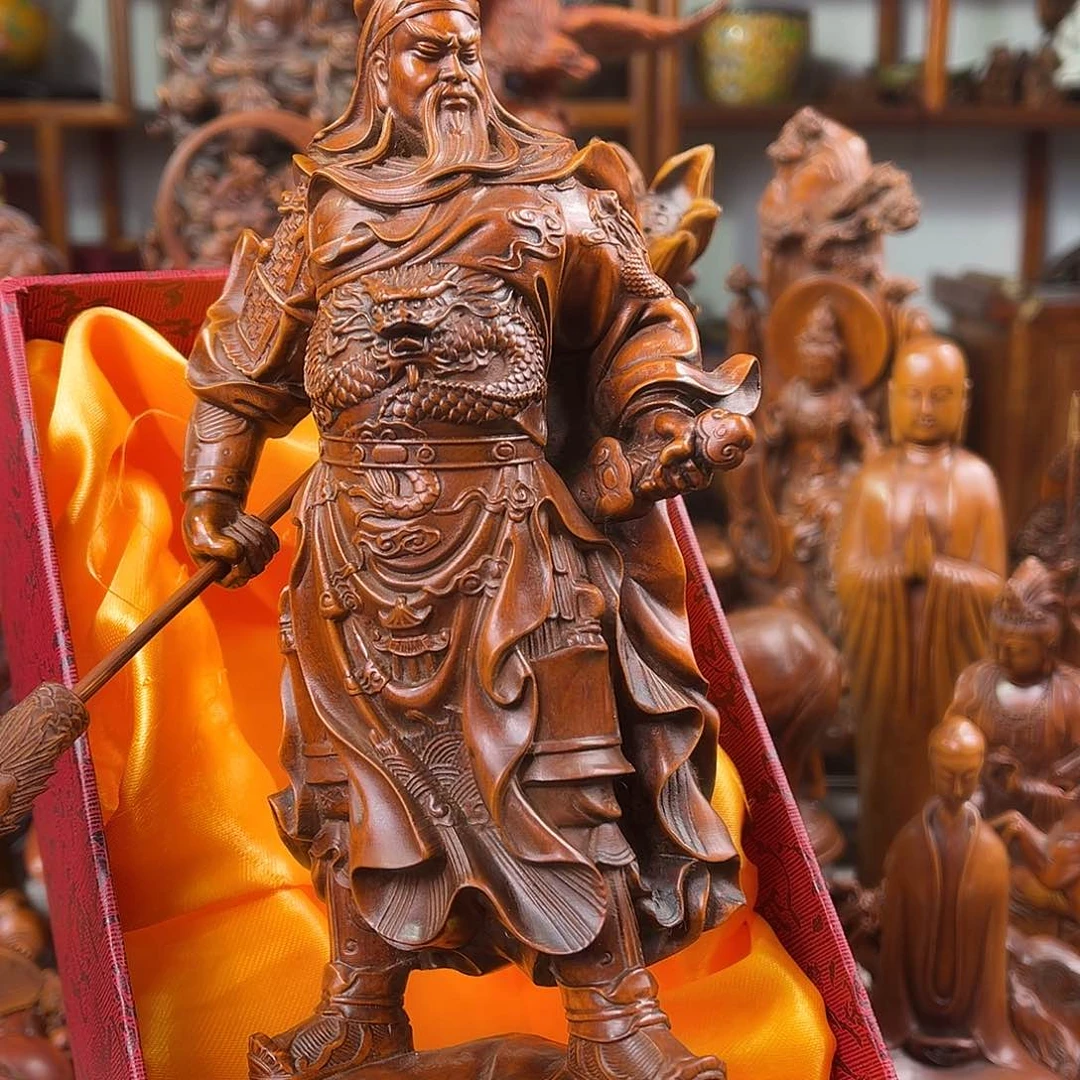 黄杨木黄杨木雕刻高度23厘米宽度10厘米