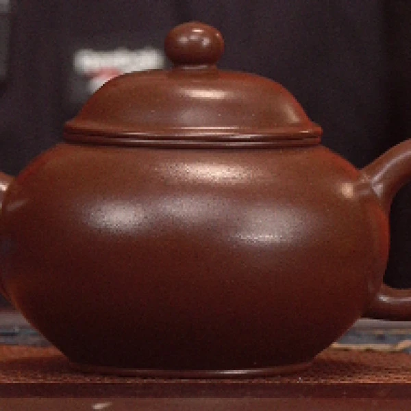 赵庄龙潭紫玉砂 水平 400cc紫砂茶壶