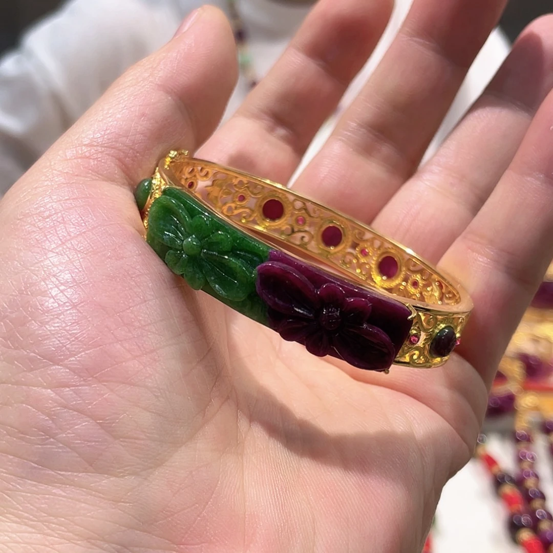 锦纶非金属手镯红宝