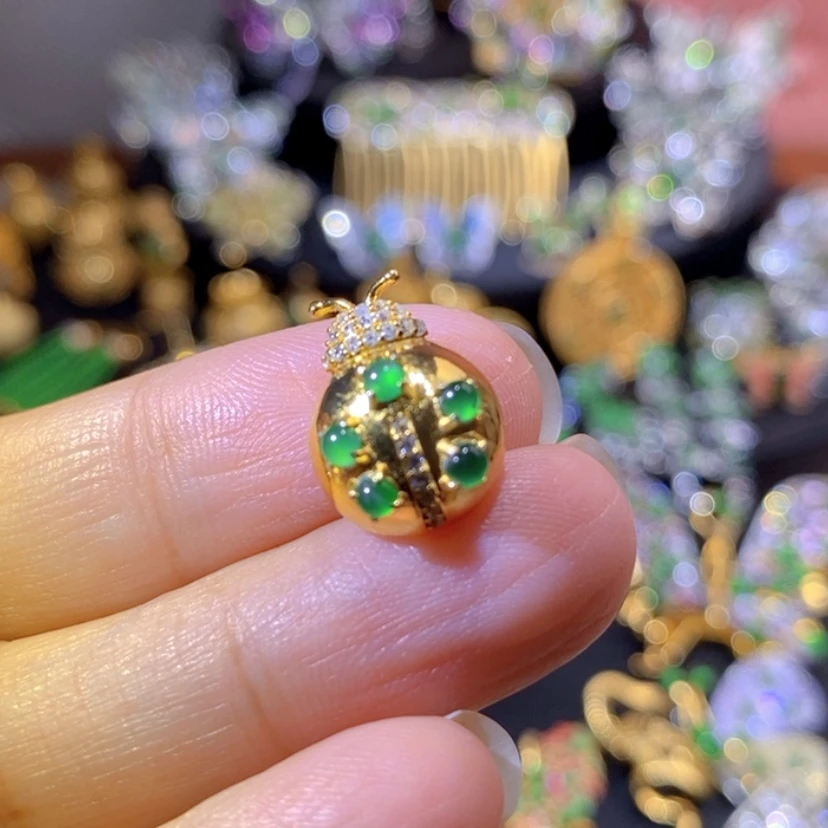 【闪购商品】银S925镶嵌挂件翡翠