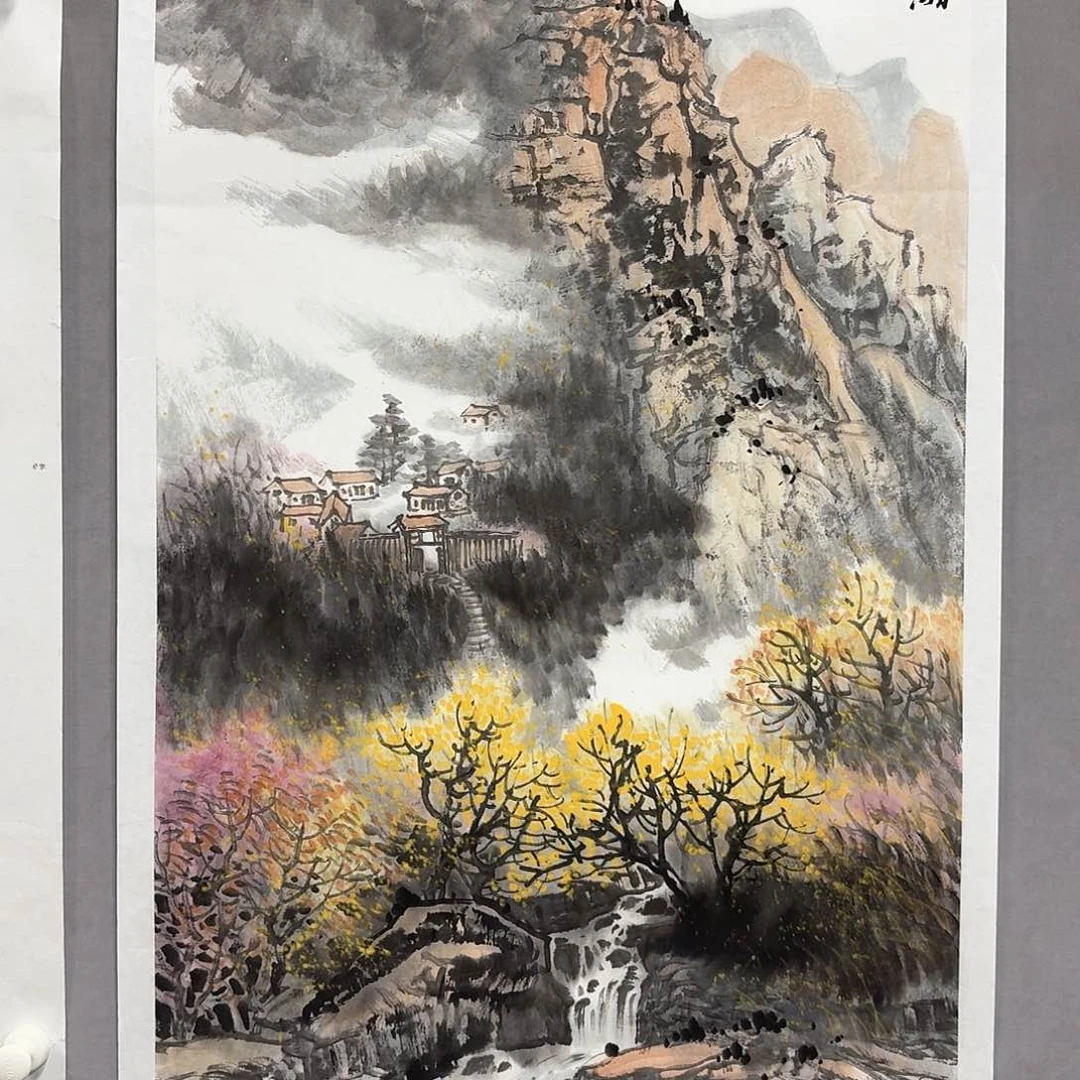 国画亲笔手绘放心去藏