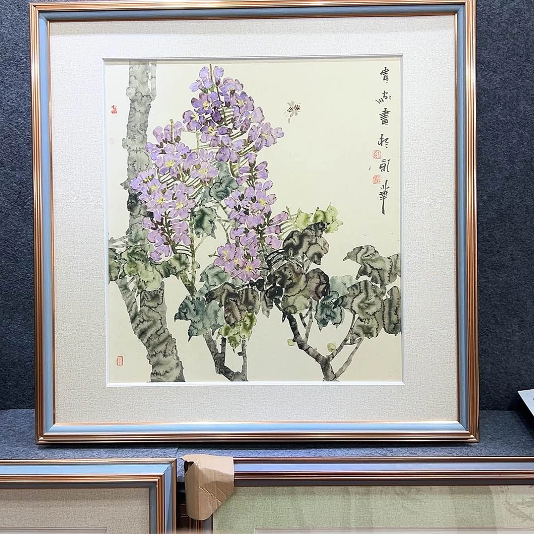 国画知鱼之乐纯手绘