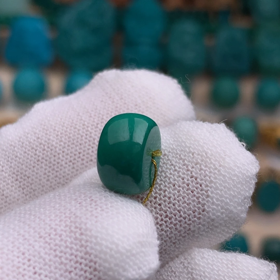 未镶嵌绿松石珠宝奇石11.5mm