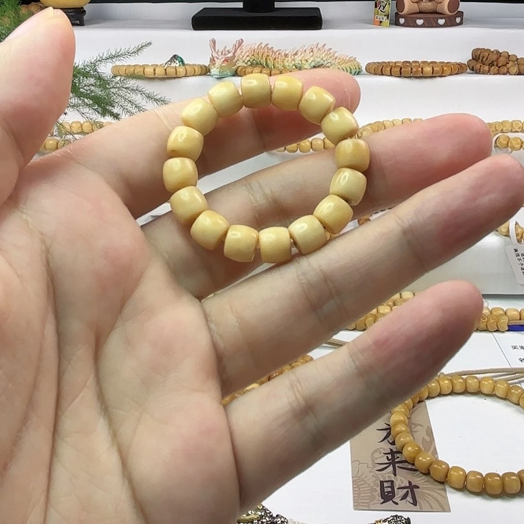 菩提根/象牙果手串观**涛龙脊备珠精挑孔道8.6