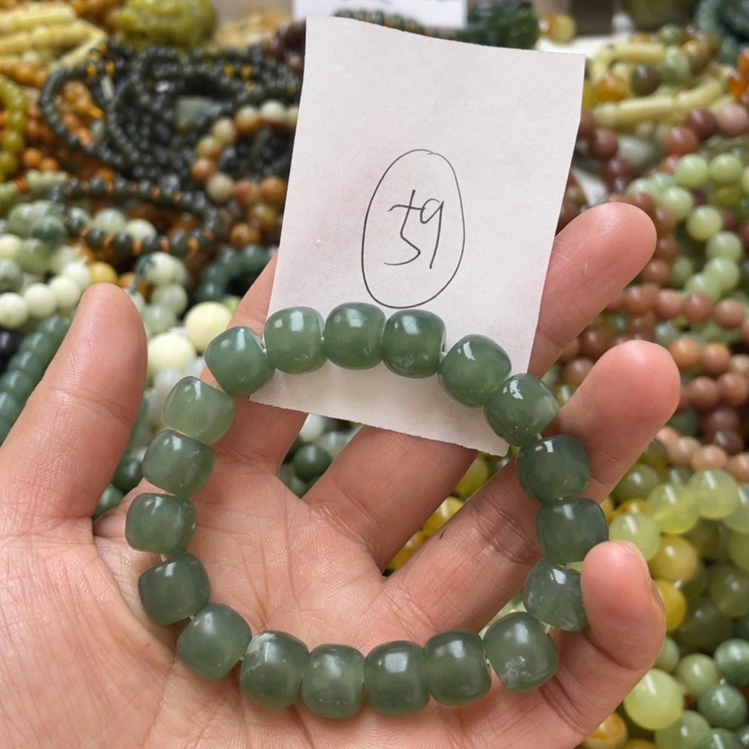 蛇纹石玉手链未镶嵌