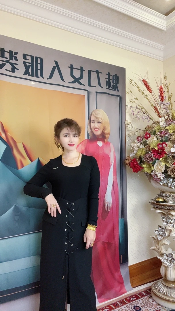 MODA KIZ 显瘦街头风高腰半身裙长款气质裙子长袖打底连衣裙