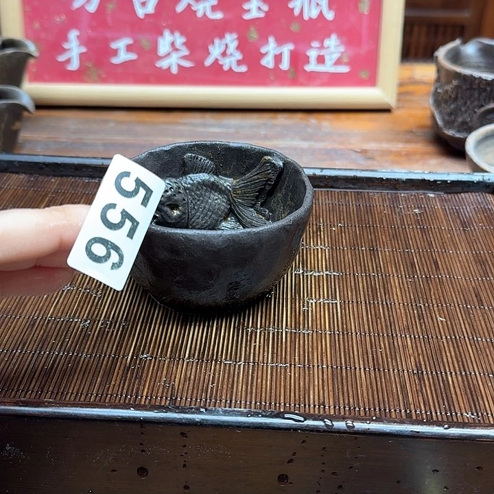 纯手工制作粗陶茶具