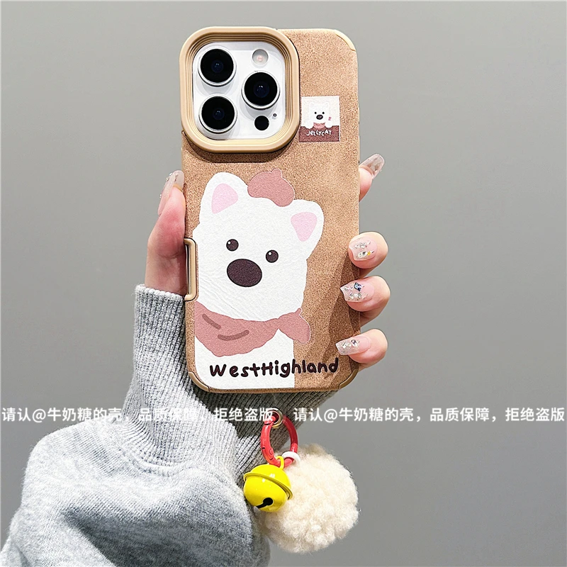 大孔翻毛皮适用苹果16/iPhone/华为荣耀/小米/手机壳Pura70防摔潮